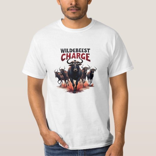 Wildebeest Lovers Gift Idee T-shirt (Voorkant)