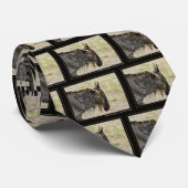 Wildebeest migration Kenya wildlife unisex stropda Stropdas (Opgerold)