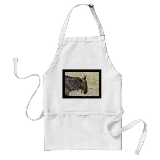 Wildebeest migraton (gnu) Kenya safari bbq aprons Standaard Schort (Voorkant)
