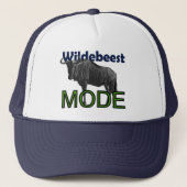 Wildebeest Mode Trucker Hat Trucker Pet (Voorkant)