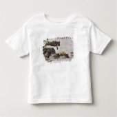Wildebeest springt in de Mara rivier Kinder Shirts (Voorkant)