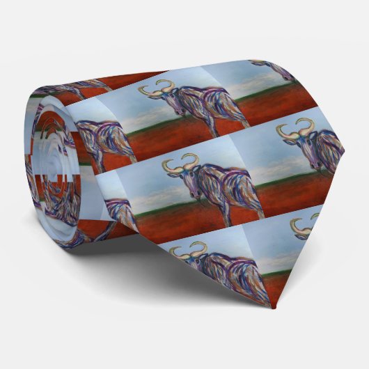 Wildebeest Stropdas (Opgerold)