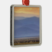 Wildebeest tijdens migratie Connochaetes Metalen Ornament (Rechts)