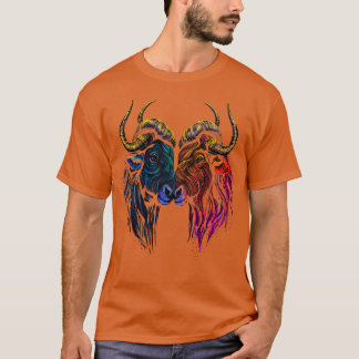 Wildebeest Valentijnsdag T-shirt