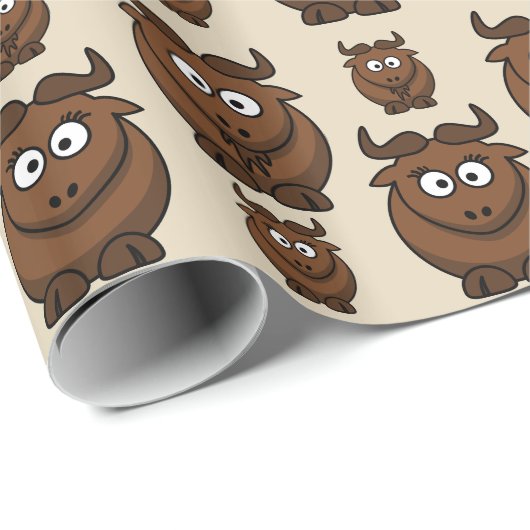 Wildebeesten Cadeaupapier (Rol Hoek)