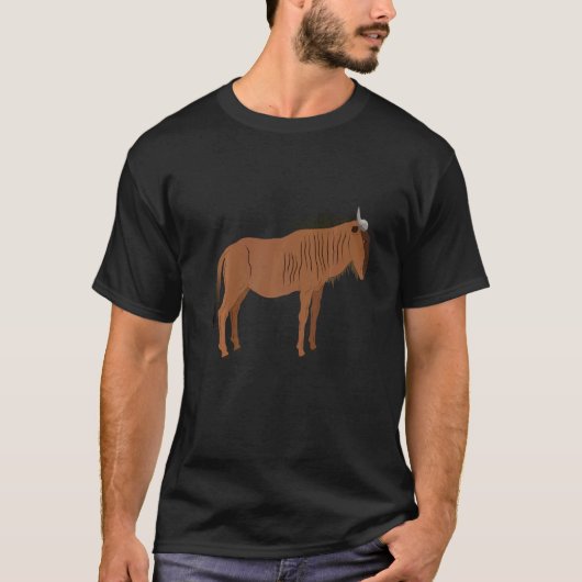 Wildebeests Are My Spirit Animal  Fun Wildebeest T-shirt (Voorkant)