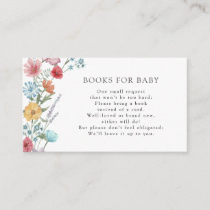 Wildebloem Boeken voor Baby Kaart