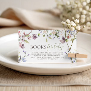 Wildebloem Boeken voor Baby Kaart
