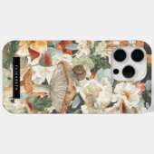 Wildebloem Paddenstoel | Boho Herfst Bos Monogram Case-Mate iPhone Case (Achterkant (horizontaal))