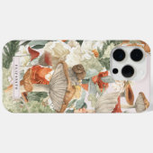 Wildebloem Paddenstoel | Boho Herfstbos Monogram Case-Mate iPhone Case (Achterkant (horizontaal))