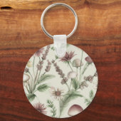 Wildebloem Paddenstoel Cottagecore Sleutelhanger (Voorkant)