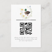 Wildebloem Wilde Eend Huwelijk Informatiekaartje (Voorkant)