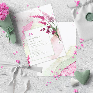 Wildebloemen Bruiloft Watercolor Shower Fuchsia ID
