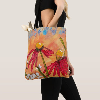 Wildebloemen ochtend tote bag