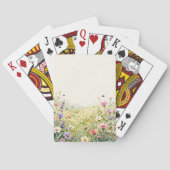 Wildebloemenhoning Speelkaarten – Weide Design (Achterkant)