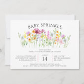 Wildebloemenweide Baby Sprinkle Kaart (Voorkant)