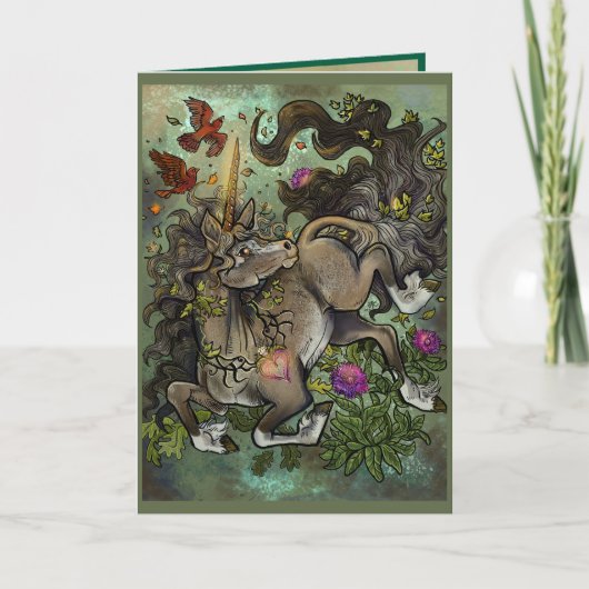 Wildehartige Eenhoorn Kaart (Voorkant)