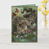 Wildehartige Eenhoorn Kaart (Gele Bloem)