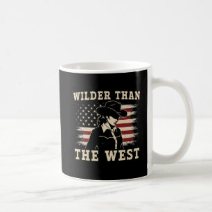 Wilder dan het Westen Vintage Cowgirl VS Vlag Mok