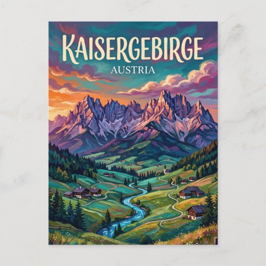 Wilder Kaiser Oostenrijk Briefkaart (Voorkant)