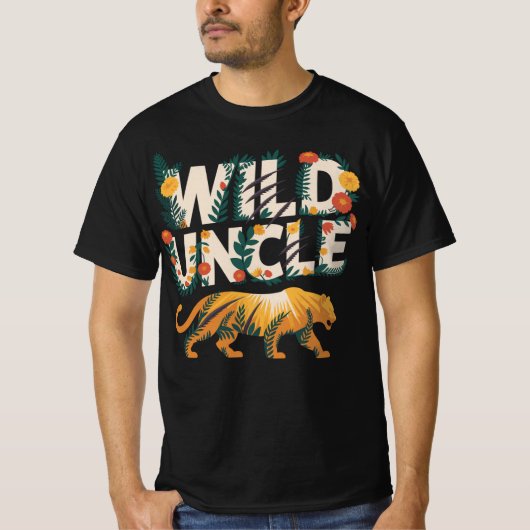 Wilder Onkel im Dschungel-Style T-shirt (Voorkant)