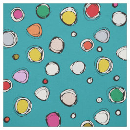 wilderdot blauw stof