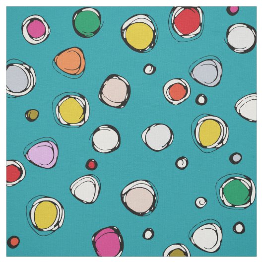 wilderdot blauw stof (Swatch)