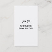 Wilderheid Visitekaartje handleiding buitenshuis (Achterkant)