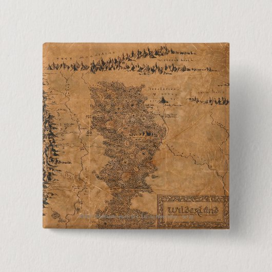 Wilderland Vierkante Button 5,1 Cm (Voorkant)