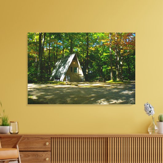 Wilderness A-Lijst Camping op de camping Canvas Afdruk (Insitu (Woonkamer))