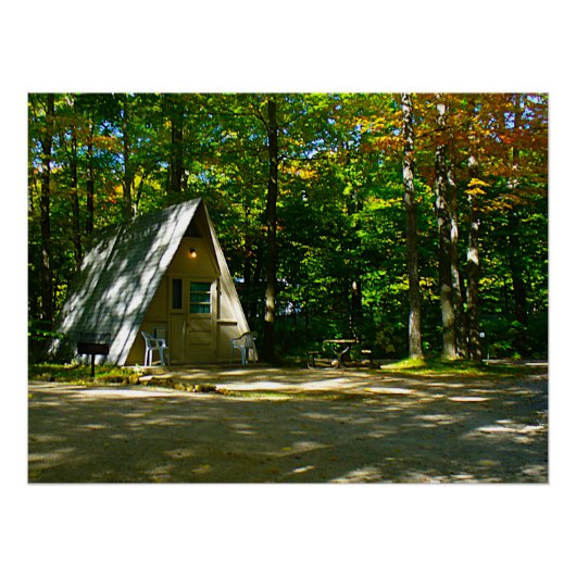 Wilderness A-Lijst Camping op de camping Poster (Voorkant)