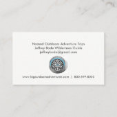 Wilderness Adventure Trip Guide Visitekaartjes (Achterkant)