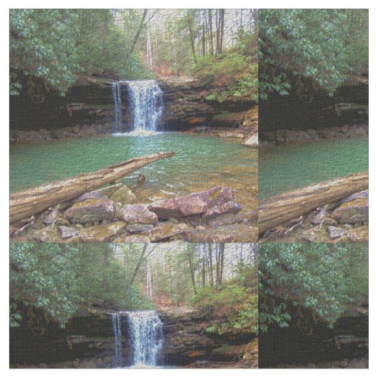 Wilderness Appalachian Waterfall Stof (Close Up)