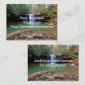 Wilderness Appalachian Waterfall Visitekaartje (Voorkant / Achterkant)