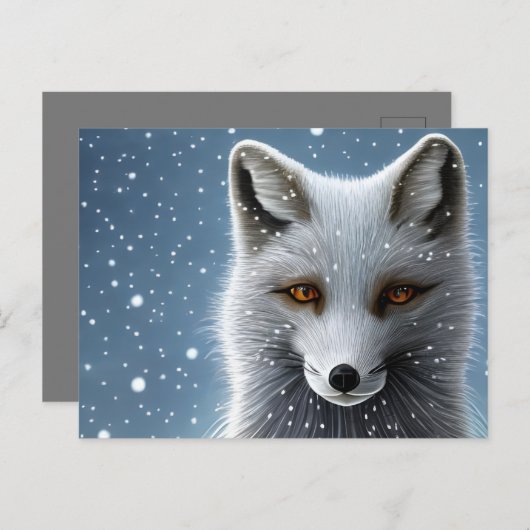 Wilderness Artic Fox Briefkaart (Voorkant / Achterkant)
