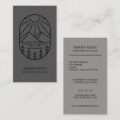 Wilderness Avontuur Tour Gids Camping Survival Visitekaartje (Voorkant / Achterkant)