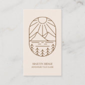 Wilderness Avontuur Tour Gids Camping Survival Visitekaartje (Voorkant)