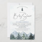 Wilderness Baby Het is koud buiten Baby shower Kaart (Voorkant)