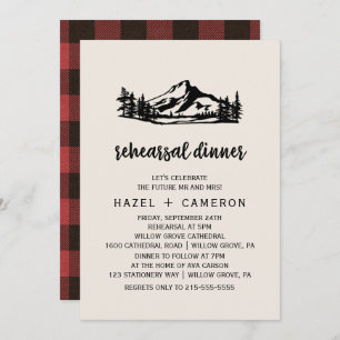  Wilderness Buffalo Pset Rehearsal Dinner Kaart