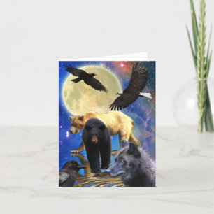 WILDERNESS BURGERS Wildlife Supporter Gedicht Feestdagen Kaart