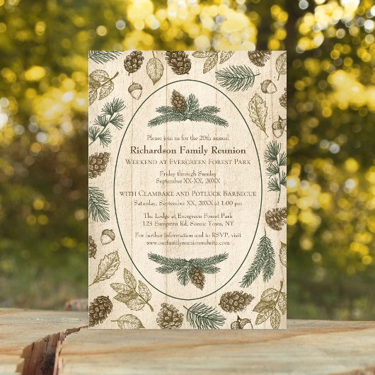 Wilderness Camping Family Reunion Jamboree BBQ Kaart