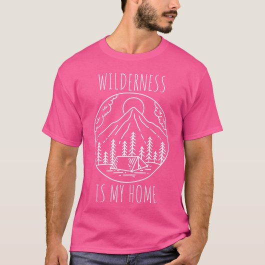 Wilderness Camping Nature Lover friend T-shirt (Voorkant)