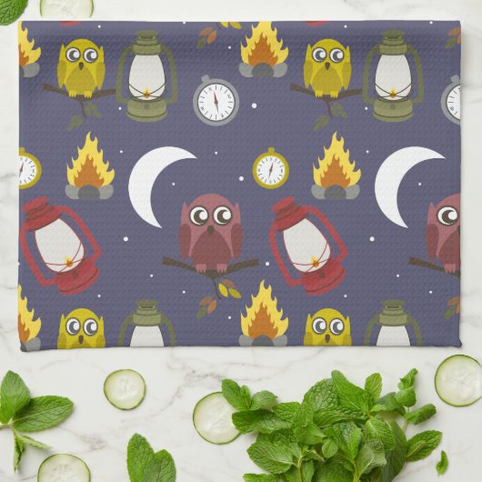 Wilderness Camping Thema Theedoek (Gevouwen)