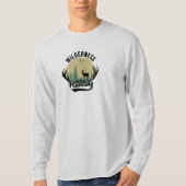 Wilderness Deer Hunting Long Sleeve T-shirt (Voorkant)