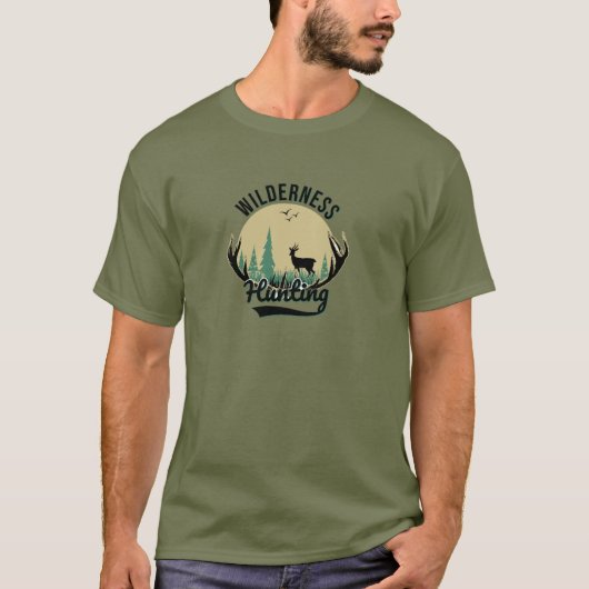 Wilderness Deer Hunting T-Shirt (Voorkant)