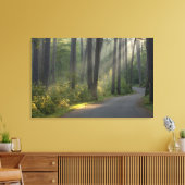 Wilderness Drive, Itasca State Park Canvas Afdruk (Insitu (Woonkamer))