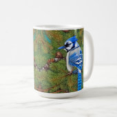 Wilderness Evergreen Blue Jay Koffiemok (Voorkant rechts)
