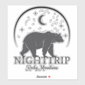Wilderness Exploration "Nighttime" Rocky Mountain Sticker (Vel)