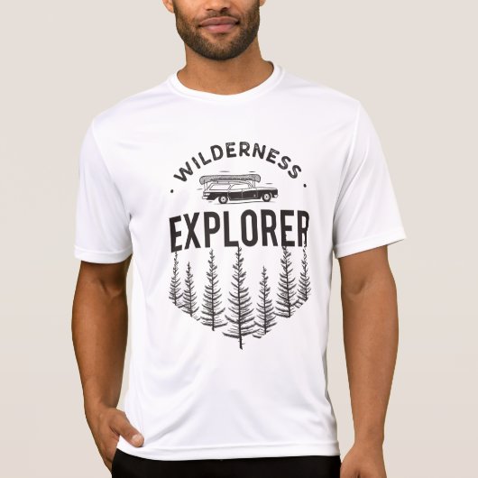 Wilderness Explorer Station Wagon Kanaal Bomen T-shirt (Voorkant)