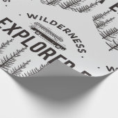 Wilderness Explorer Stationwagen Canoë Bomen Cadeaupapier (Hoek)